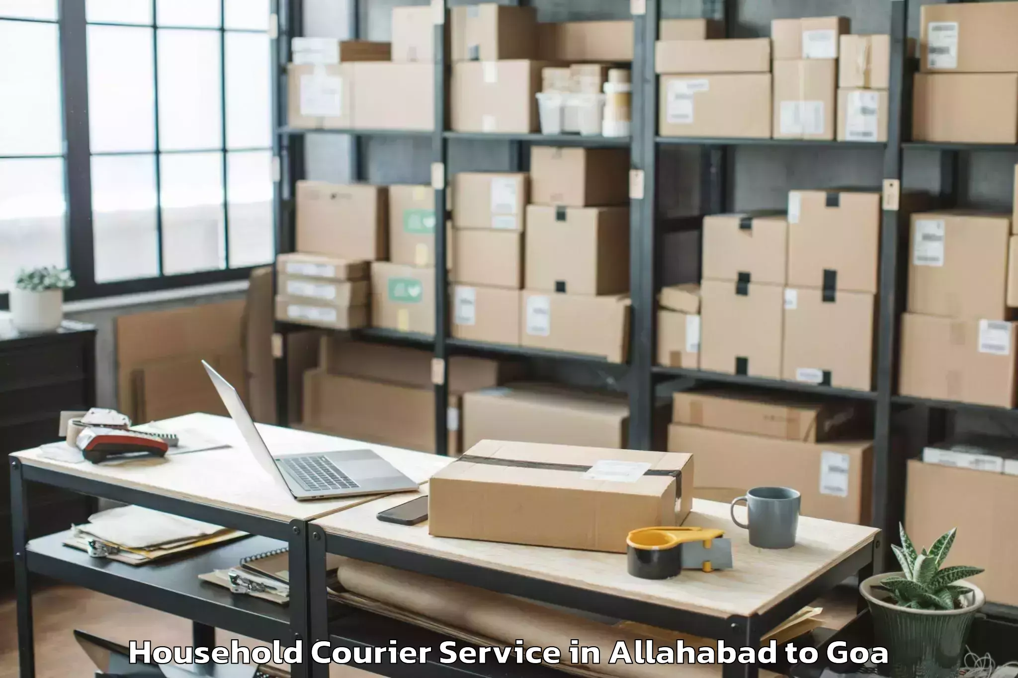 Top Allahabad to Sanguem Household Courier Available